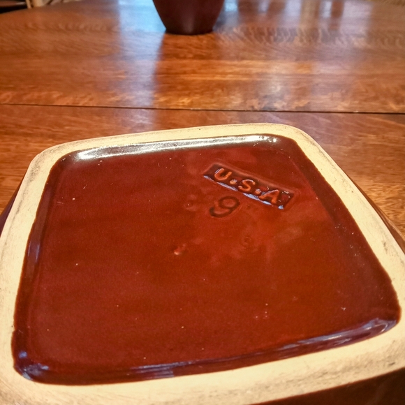 Vintage Glazed Stoneware Mixing Bowl-USA 9 - Picture 7 of 7